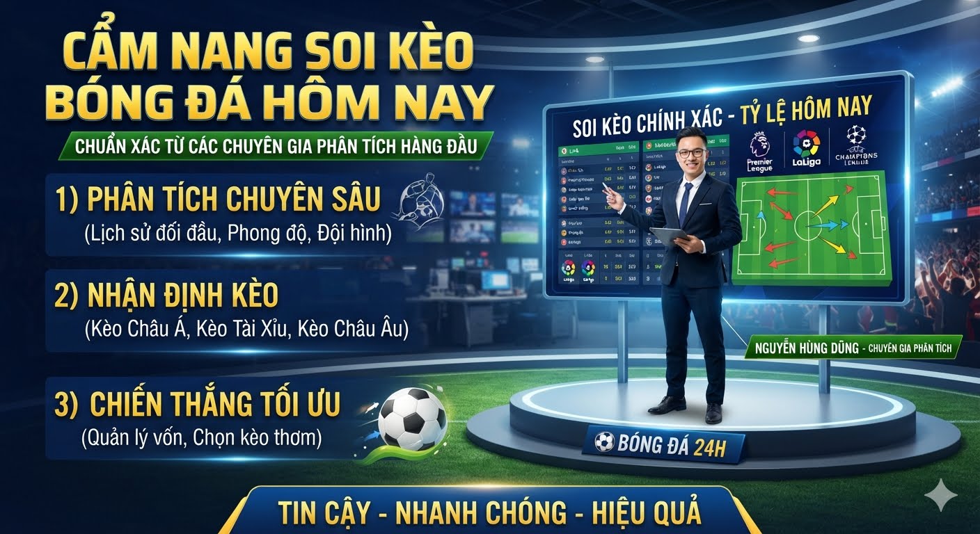 kèo bóng da hôm nay